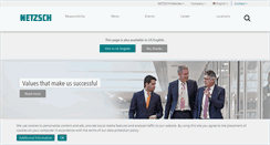 Desktop Screenshot of netzsch.com