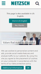 Mobile Screenshot of netzsch.com